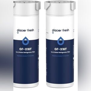 GLACIER FRESH XWF Replacement For GE XWF Refrigerator Water Filter Pack of 2